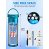 YOUSHARES Pochette Isotherme Insuline, 48H Bouteille Isotherme Stylo Insuline Voyage Affichage Température, Boîte Réfrigérée Tra