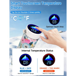 YOUSHARES Pochette Isotherme Insuline, 48H Bouteille Isotherme Stylo Insuline Voyage Affichage Température, Boîte Réfrigérée Tra