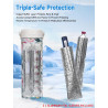 YOUSHARES Pochette Isotherme Insuline, 48H Bouteille Isotherme Stylo Insuline Voyage Affichage Température, Boîte Réfrigérée Tra