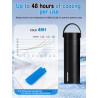 YOUSHARES Pochette Isotherme Insuline, 48H Bouteille Isotherme Stylo Insuline Voyage Affichage Température, Boîte Réfrigérée Tra