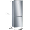 Bosch KGN36NLEA Série 2 - Réfrigérateur combiné, pose-libre, éclairage LED