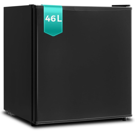 SMETA Petit Frigo 46L, Mini Réfrigérateur, Mini Frigo de Chambre, avec Thermostat Réglable et Porte Réversible, pour Chambre, Bu