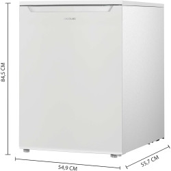 Cecotec mini réfrigérateur 107 l bolero coolmarket tt 107 blanc, classe énergétique e, économie d'énergie, porte réversible, tir