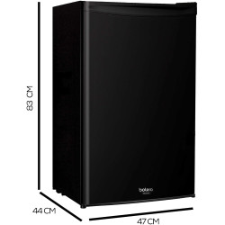 Cecotec mini frigo bolero coolmarket tt 90 noir e. mini réfrigérateur compact 90 l, porte réversible, 5 niveaux de température, 