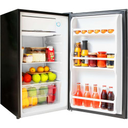 Cecotec mini frigo bolero coolmarket tt 90 noir e. mini réfrigérateur compact 90 l, porte réversible, 5 niveaux de température, 