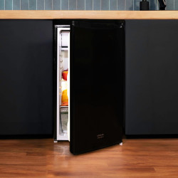 Cecotec mini frigo bolero coolmarket tt 90 noir e. mini réfrigérateur compact 90 l, porte réversible, 5 niveaux de température, 