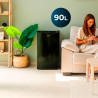 Cecotec mini frigo bolero coolmarket tt 90 noir e. mini réfrigérateur compact 90 l, porte réversible, 5 niveaux de température, 