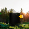 Cecotec mini frigo bolero coolmarket tt 90 noir e. mini réfrigérateur compact 90 l, porte réversible, 5 niveaux de température, 