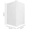 Cecotec réfrigérateur compact bolero coolmarket tt 114 l blanc.réfrigérateur capacité de 114l, design compact, classe e, fonctio