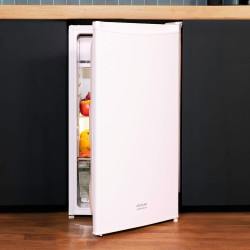 Cecotec mini réfrigérateur bolero coolmarket tt 90 blanc e. capacité de 90 l, classe e, porte réversible, température réglable, 