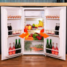 Cecotec mini réfrigérateur bolero coolmarket tt 90 blanc e. capacité de 90 l, classe e, porte réversible, température réglable, 