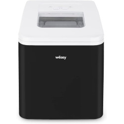 Machine à Glaçons KW12, Prêt en 6min, Fonction Autonettoyante, 12kg en 24h, Electrique, Bac Amovible, Silencieuse 1,5L, Pelle à 