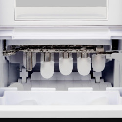 Machine à Glaçons KW12, Prêt en 6min, Fonction Autonettoyante, 12kg en 24h, Electrique, Bac Amovible, Silencieuse 1,5L, Pelle à 