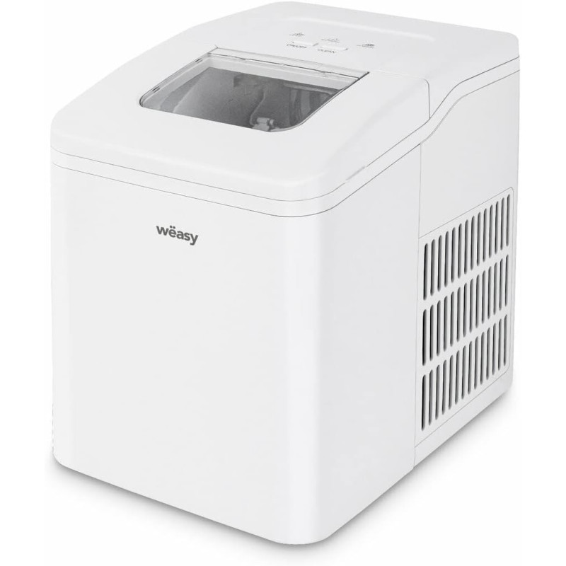 Weasy Machine à Glaçons IGLOO8, Cube de Glace Prêt en 6min, 12kg en 24h, Autonettoyante, Silenceuse 1,5L, Compact, Bac Amovible,
