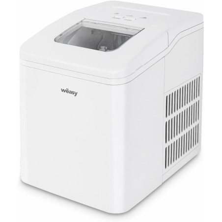 Weasy Machine à Glaçons IGLOO8, Cube de Glace Prêt en 6min, 12kg en 24h, Autonettoyante, Silenceuse 1,5L, Compact, Bac Amovible,