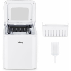 Weasy Machine à Glaçons IGLOO8, Cube de Glace Prêt en 6min, 12kg en 24h, Autonettoyante, Silenceuse 1,5L, Compact, Bac Amovible,