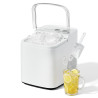 ROVSUN Machine à Glaçons, 14kg/24h, 9 Glaçons en 6 Minutes, Machine a Glacons Auto-Nettoyante, Commande Rotative, 2 Tailles de G