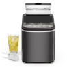 ROVSUN Machine à Glaçons, 18kg/24h, 12 Glaçons en 8 Minutes, Machine a Glacons Auto-Nettoyante, Affichage LED, Indicateurs eau/g