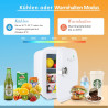 Mini Frigo portable 4 l avec fonction de refroidissement et de maintien au chaud, AC 220 V dans la maison/la prise DC 12 V dans 