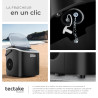 tectake® Machine à glaçons Silencieuse Appareil à glacons, 9 glaçons par cycle, env. 6-13 minutes, Écran tactile, avec Cuillère 