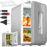 KESSER® Mini réfrigérateur 2 en 1 | Glacière | Capacité de 15 litres avec Fonction de Chauffage, transportable, AC DC 220-240 V/