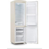 SEVERIN Réfrigérateur Congélateur combiné, Pose libre, Longueur 55 cm, 244 L, Classe D, Combiné Réfrigérateur design Rétro, Crèm