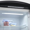 SEVERIN Réfrigérateur Congélateur combiné Total NoFrost, Pose libre, Largeur 60 cm, 315 L, Classe E, Veggibox inclus, Rétro, Noi