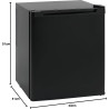 METRO Professional Mini Bar GMB1038B, 43 x 41.5 x 51 cm, 38 L, Thermostat Mécanique, 1 Étagère, Éclairage Intérieur LED, Noir