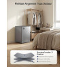 Upstreman 71L Petit Frigo Sans Congélateur, CR71-Argent | 7 niveaux de température 1-10°C, Éclairage LED, 40 dB Silencieux, Écon