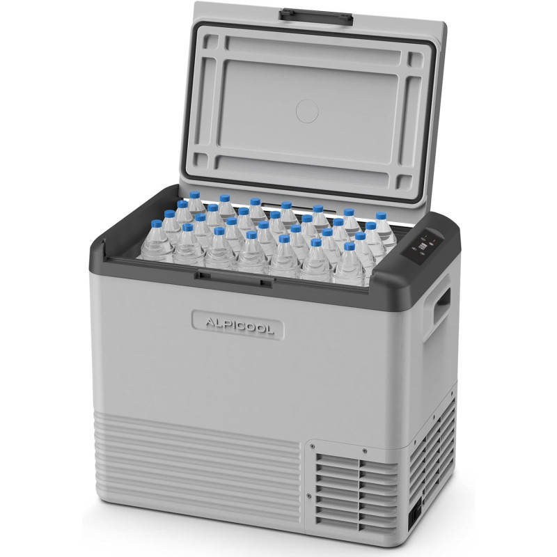 Alpicool CL50 Réfrigérateur de Voiture 45L, Glacière à Compression Neuve 2026, 12V/24V DC 100-240V AC, Réfrigérateur Frigo Voitu