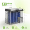 Alpicool CL50 Réfrigérateur de Voiture 45L, Glacière à Compression Neuve 2026, 12V/24V DC 100-240V AC, Réfrigérateur Frigo Voitu