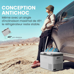 Alpicool CL40 37L Réfrigérateur de Voiture, Glaciere Electrique Portable Neuve 2026, 12V/24V DC 100-240V AC, Glacière à Compress