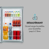 KLARSTEIN Delaware Réfrigérateur, Capacité 76 Litres, 2 Clayettes en Verre Flexibles, Compartiment Congélateur 4 Litres, Range-B