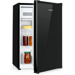 Klarstein Delaware Réfrigérateur, Capacité 76 Litres, 2 Clayettes en Verre Flexibles, Compartiment Congélateur 4 Litres, Range-B