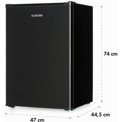 Klarstein Delaware Réfrigérateur, Capacité 76 Litres, 2 Clayettes en Verre Flexibles, Compartiment Congélateur 4 Litres, Range-B