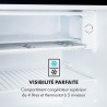 Klarstein Delaware Réfrigérateur, Capacité 76 Litres, 2 Clayettes en Verre Flexibles, Compartiment Congélateur 4 Litres, Range-B