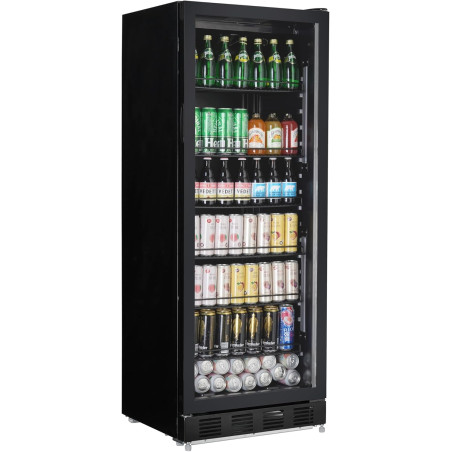 METRO Professional Réfrigérateur à Boissons GSC4280B, Vitrine Réfrigérée, 280 L, Réfrigération Ventilée, 210 W, Avec Serrure, No