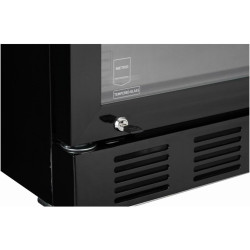 METRO Professional Réfrigérateur à Boissons GSC4280B, Vitrine Réfrigérée, 280 L, Réfrigération Ventilée, 210 W, Avec Serrure, No