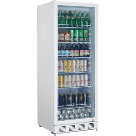 METRO Professional Réfrigérateur à boissons GSC4280, Vitrine Réfrigérée, 280 L, Réfrigération Ventilée, 210 W, Avec Serrure, Bla