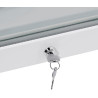 METRO Professional Réfrigérateur à boissons GSC4280, Vitrine Réfrigérée, 280 L, Réfrigération Ventilée, 210 W, Avec Serrure, Bla