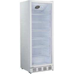 METRO Professional Réfrigérateur à boissons GSC4280, Vitrine Réfrigérée, 280 L, Réfrigération Ventilée, 210 W, Avec Serrure, Bla