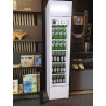METRO Professional Vitrine à boissons Slim GSC2133B, 133 L, Réfrigération Statique, 200 W, avec Serrure, Blanc