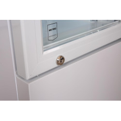METRO Professional Vitrine à boissons Slim GSC2133B, 133 L, Réfrigération Statique, 200 W, avec Serrure, Blanc