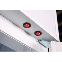 METRO Professional Vitrine à boissons Slim GSC2133B, 133 L, Réfrigération Statique, 200 W, avec Serrure, Blanc