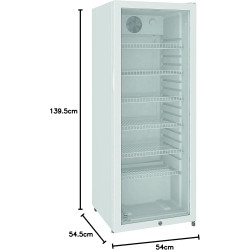 METRO Professional Réfrigérateur à Boissons GSC4240, 237 L, 54 x 54.5 x 139.5 cm, Métal/Plastique/Verre, Refroidissement Statiqu