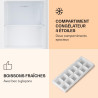 Klarstein Mini Congelateur Armoire, Petit Congélateur pour la Chambre et la Maison, Mini congélateur 33L, Congelateur Petite Tai