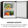 Klarstein Garfield Eco Mini Congélateur, 34 L de Volume Utile, Congélateur 4 Étoiles, 2 Niveaux, 41 dB, env. 44 x 52 x 47 cm (Lx
