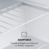 Klarstein Garfield Eco Mini Congélateur, 34 L de Volume Utile, Congélateur 4 Étoiles, 2 Niveaux, 41 dB, env. 44 x 52 x 47 cm (Lx