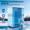 YASHE Congélateur coffre 100L, pose libre, Blanc | 2 paniers amovibles, 6 niveaux de température, faible consommation d'énergie 