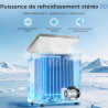YASHE Congélateur coffre 150L, pose libre, Gris | 2 paniers amovibles, 6 niveaux de température, faible consommation d'énergie e